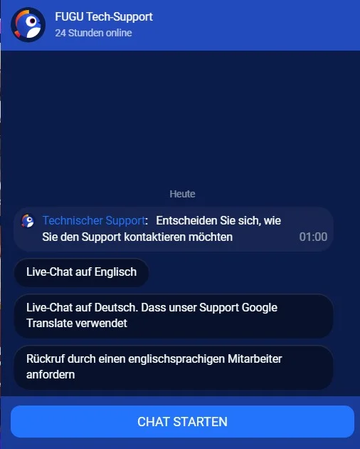 FUGU Casino Kundensupport